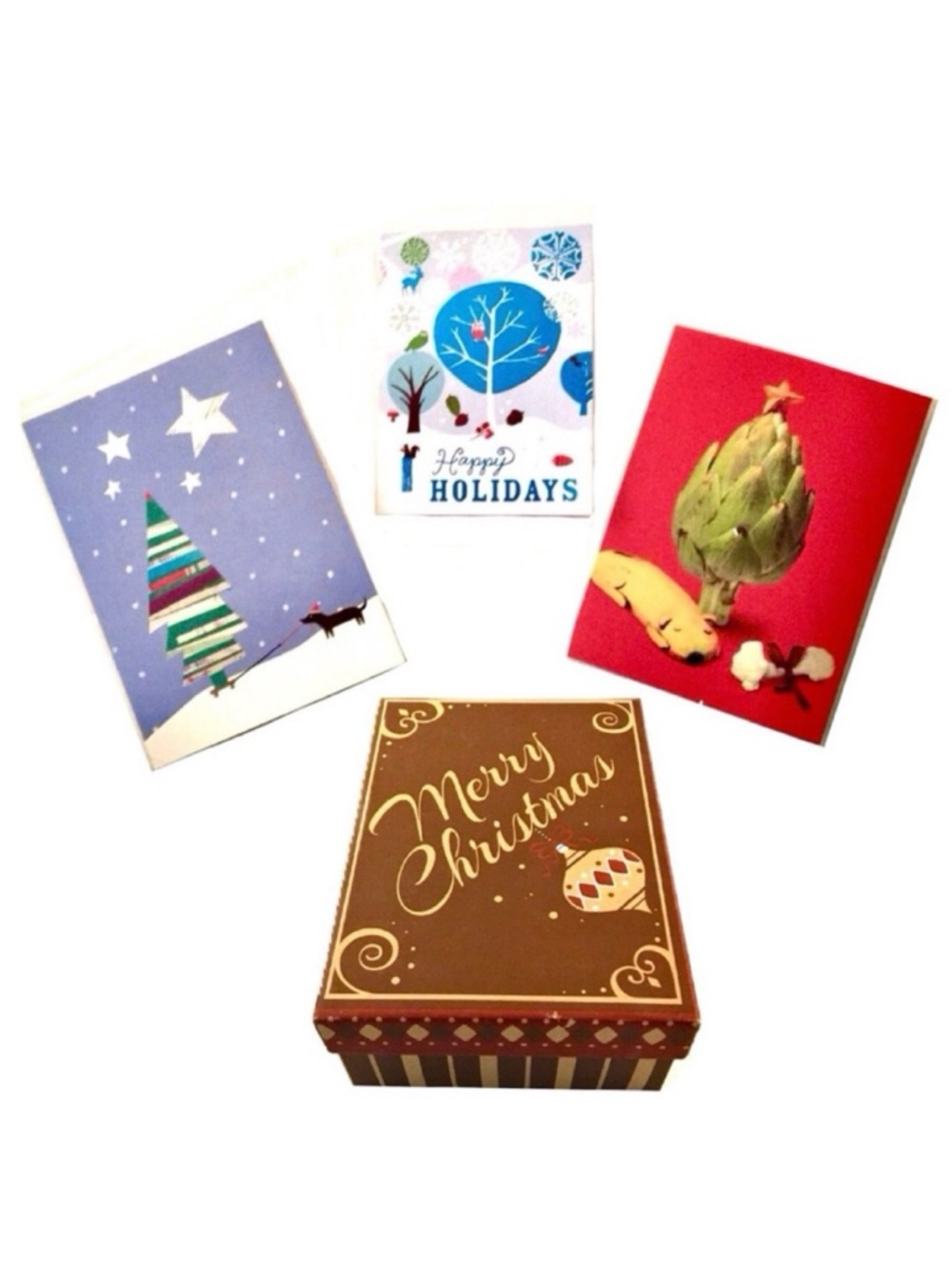 🆕 12 Christmas Cards—3 Style Assortment Gift Box